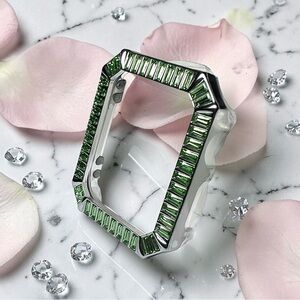 Swarovski Women’s Green Crystals Apple Watch Cover 40mm